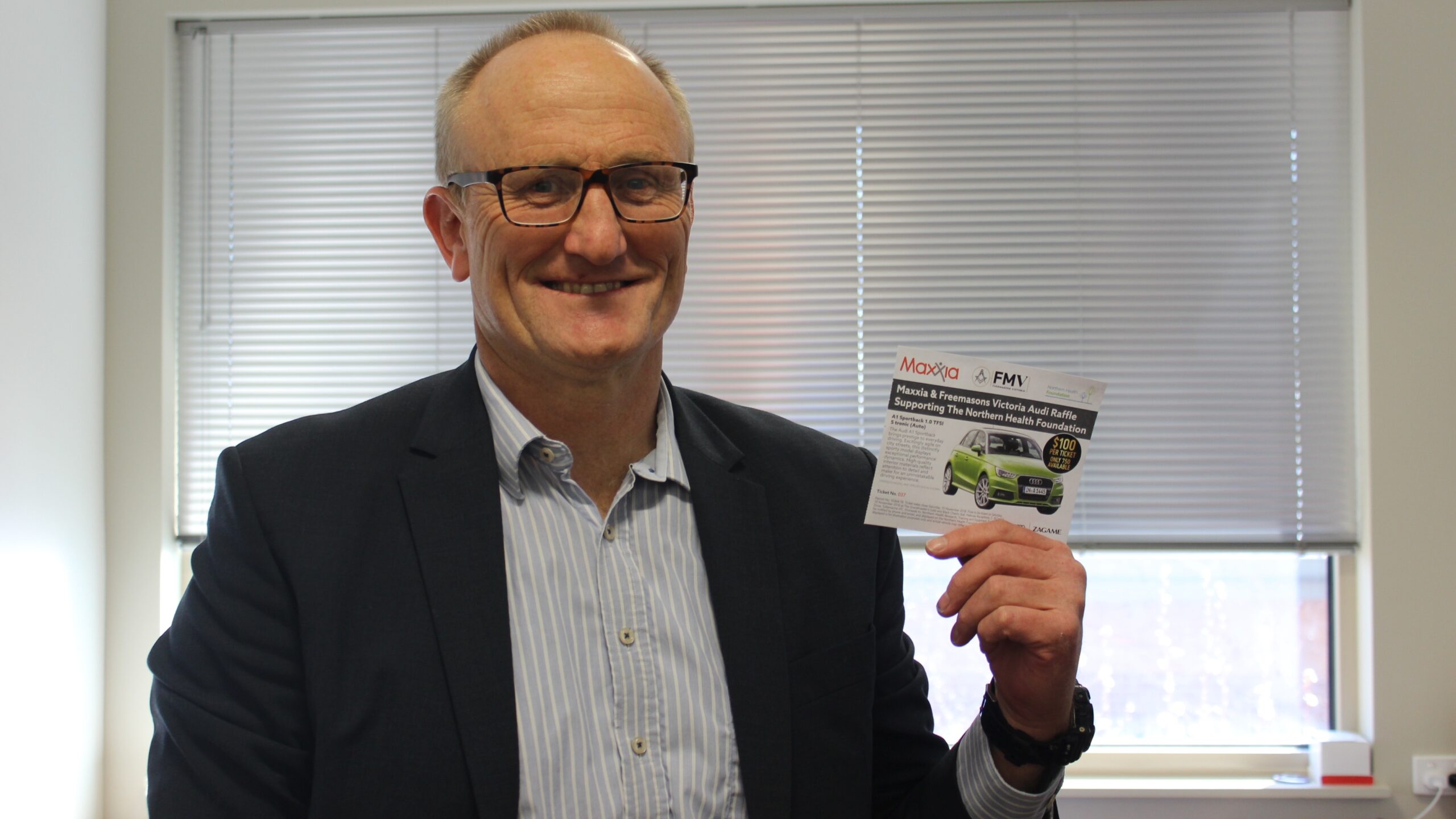 Audi Raffle Ticket No. 37 – Basil, our CFO