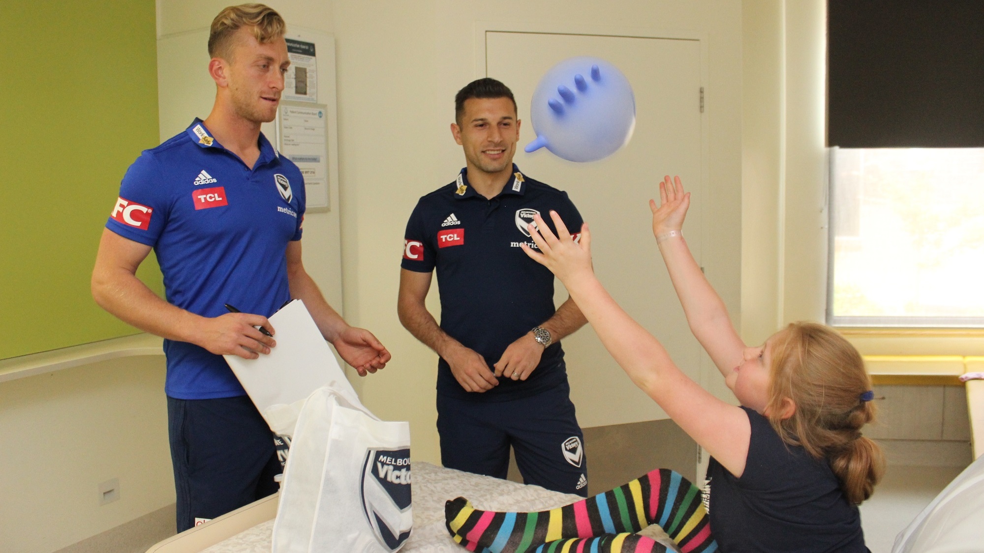 Melbourne Victory visits Northern Hospital