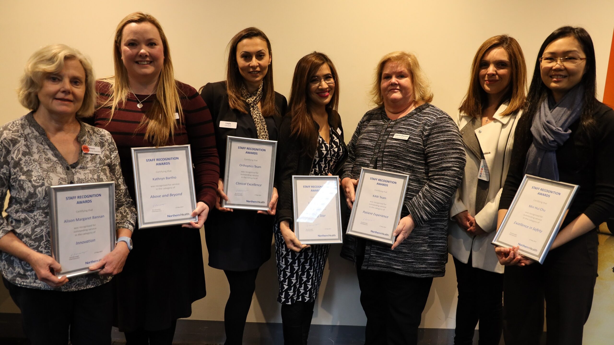 Quarterly Staff Recognition Awards