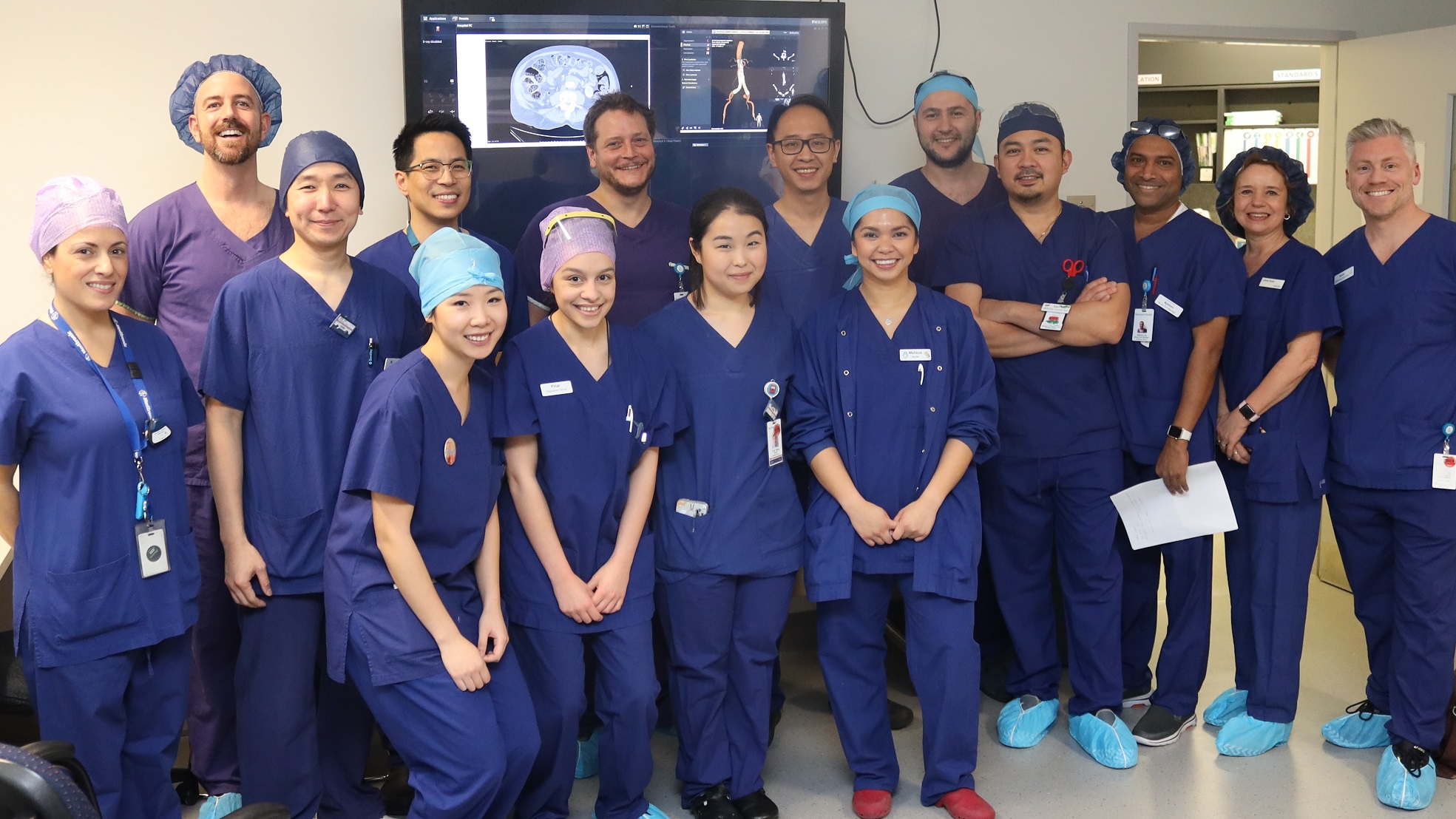 Vascular surgery team hosts international surgeon for workshop