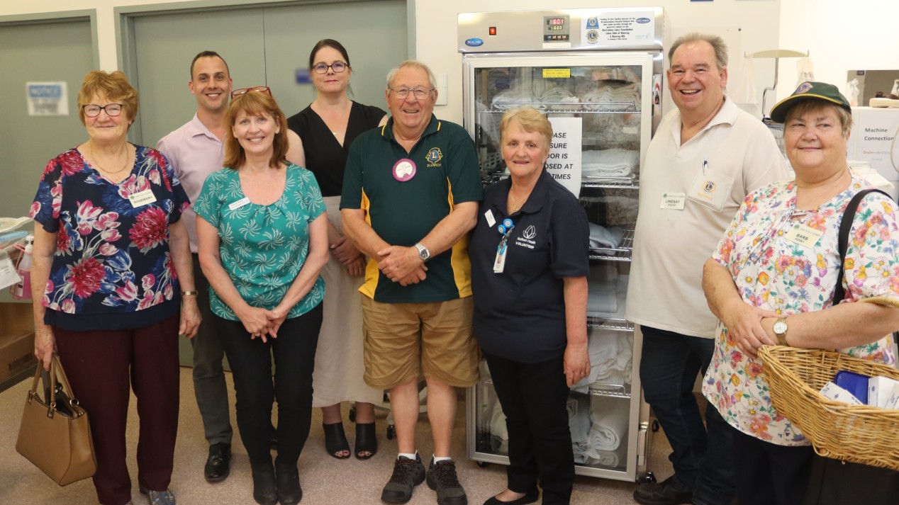 Blanket warmer donation for Broadmeadows Hospital