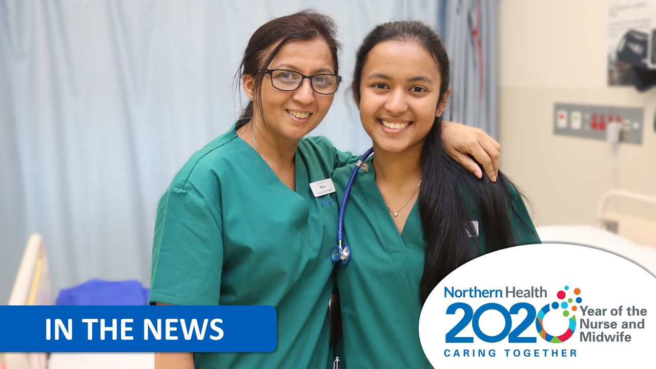 Mother and daughter graduate nurse duo in Northern Health first