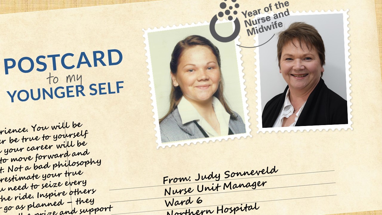 Postcard to my younger self: Judy Sonneveld