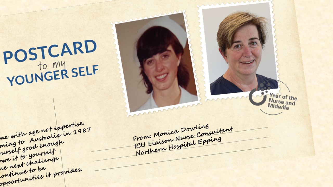 Postcard to my younger self: Monica Dowling