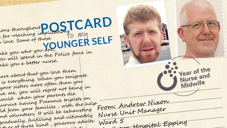 Postcard to my younger self: Andrew Nixon