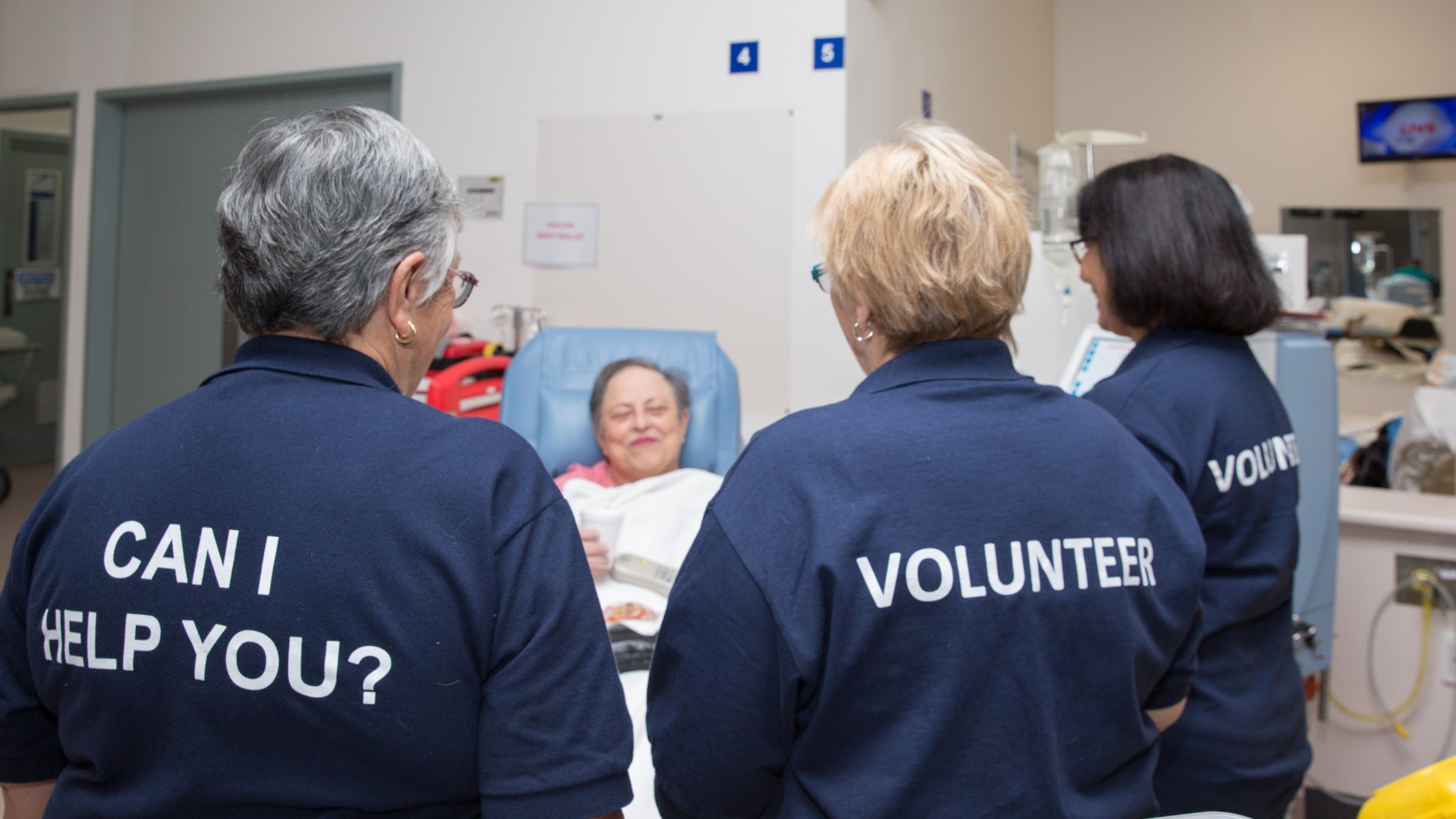Volunteers working together