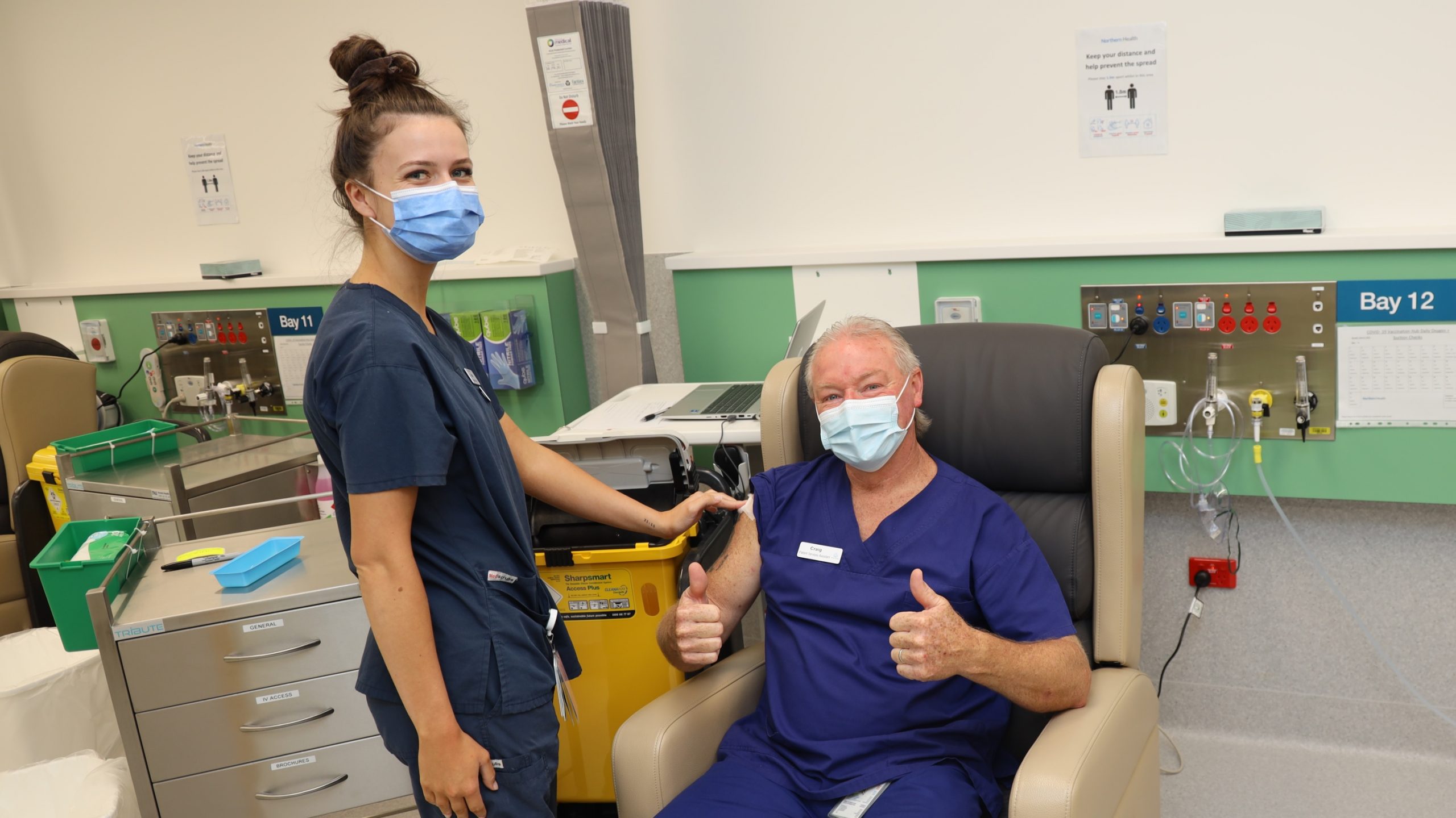 First Northern Health staff receive COVID-19 vaccine
