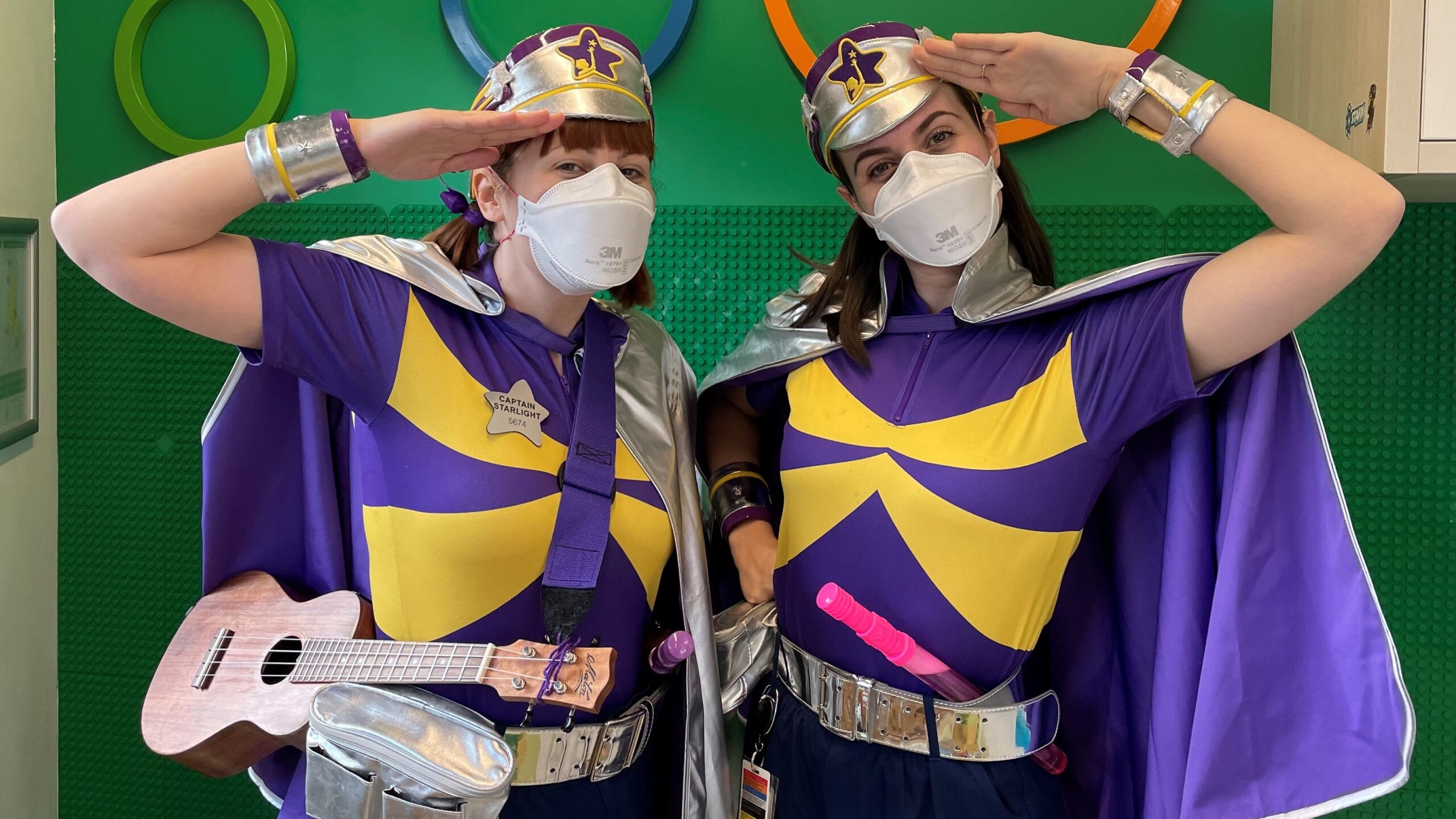 Captain Starlight visits the Children’s Ward